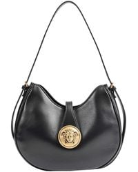 Versace - Emblème Nappa Hobo Bag - Lyst