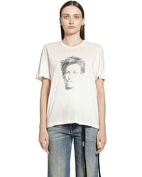 Ann Demeulemeester - Fanie 'Portrait' Standard Fit T-Shirt - Lyst