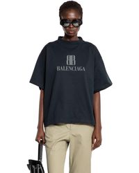 送料込+BALENCIAGA+Bb Classic Balenciaga Cropped Tシャツ Balenciaga BB Classic Balenciaga Cropped T-shirt Oversized