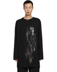 Yohji Yamamoto - Henry Neck Long Sleeve Tee - Lyst