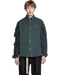 Kiko Kostadinov Jarocka Overshirt in Black for Men | Lyst