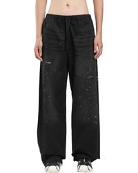 Acne Studios - Washed Cotton Drawstring Trousers - Lyst