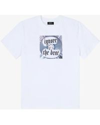 A.P.C. - A. P.c. Ignore The Beat T-shirt Mens Xxs White - Lyst