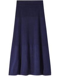 A.P.C. - A. P.c. Aria Skirt Xs Navy Blue - Lyst