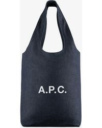 A.P.C. - A. P.c. Ninon Small Tote Bag One Size Indigo - Lyst