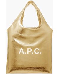A.P.C. - A. P.c. Men's Ninon Tote Bag One Size In Goldtone - Lyst