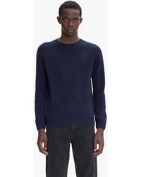 A.P.C. - A. P.c. Pierre Sweater Xs Dark Navy Blue - Lyst