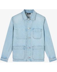 A.P.C. - A. P.c. New Rodney Jacket Xs Blue - Lyst