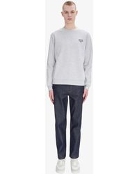 A.P.C. - A. P.c. Men's Standard Rue Madame Unisex Sweatshirt Size: Extra Small In Heather Light Gray - Lyst