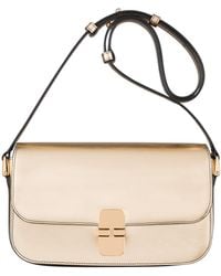 A.P.C. - A. P.c. Grace Shoulder Bag One Size Gold - Lyst