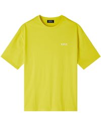 A.P.C. - A. P.c. Men's Joachim T-shirt Size: Medium In Golden Yellow - Lyst