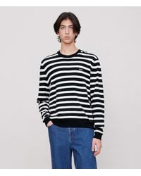 A.P.C. - A. P.c. Men's Matthias Sweater Size: Extra Small In Dark Navy Blue - Lyst
