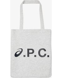 A.P.C. - A. P.c. Men's Lou Asics Tote Bag One Size In Pale Heather Gray - Lyst
