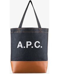 A.P.C. A.P.C. Axel Tote Bag in Black | Lyst
