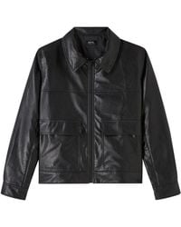 A.P.C. - A. P.c. Men's Bob Jacket Size: Large In Black - Lyst