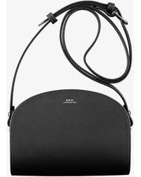 A.P.C. - A. P.c. Women's Demi-lune Mini Bag One Size In Black - Lyst