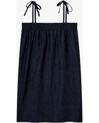 A.P.C. - A. P.c. Iris Dress 34 Indigo - Lyst