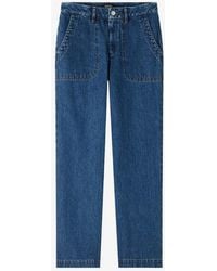 A.P.C. - A. P.c. Women's Seaside Jeans Size: 24 In Stonewashed Indigo - Lyst