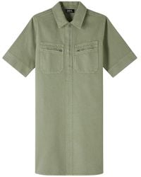 A.P.C. - Pale Khaki Green - Lyst