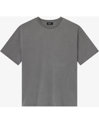 A.P.C. - A. P.c. Délavé Ample T-shirt Xl Dark Grey - Lyst