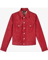 A.P.C. - A. P.c. Dion Jacket 34 Red - Lyst