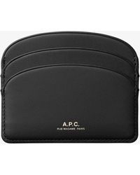 A.P.C. - A. P.c. Demi-lune Cardholder One Size Hazelnut - Lyst