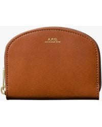 A.P.C. - A. P.c. Demi-lune Compact Wallet One Size Black - Lyst