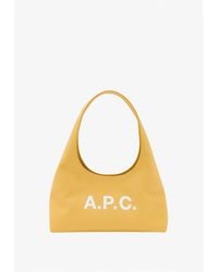 A.P.C. - A. P.c. Baby Ninon Shoulder Bag One Size Yellow Yellow - Lyst