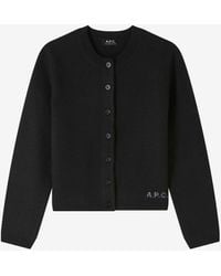 A.P.C. - A. P.c. Mila Cardigan Xs Black - Lyst