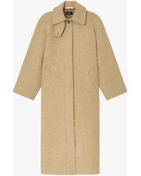 A.P.C. - A. P.c. Raglan Sleeve Coat 40 Beige - Lyst