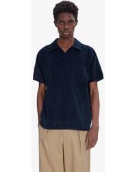 A.P.C. - A. P.c. Men's Agustino Polo Shirt Size: Extra Small In Dark Navy Blue - Lyst