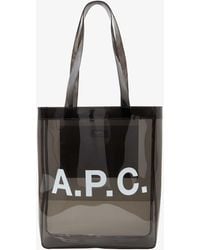 A.P.C. - A. P.c. Lou Tote Bag One Size Charcoal Grey - Lyst