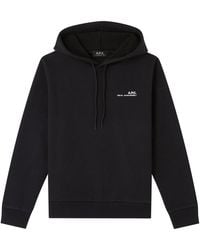 A.P.C. - A. P.c. Item Hoodie Xs Black - Lyst