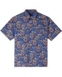 A.P.C. - A. P.c. Rone Sizes Short-sleeve Shirt S Blue - Lyst
