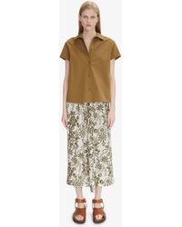 A.P.C. - A. P.c. Ravenna Maxi Skirt 36 Khaki - Lyst