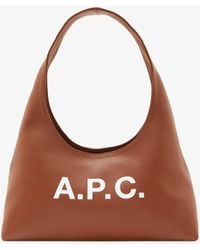 A.P.C. - A. P.c. Baby Ninon Shoulder Bag One Size Brown - Lyst
