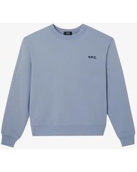 A.P.C. - A. P.c. Men's Boxy Petit Vpc Sweatshirt Size: Small In Blue-gray/dark Navy Blue - Lyst