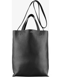 A.P.C. - A. P.c. Maiko Medium Shopping Bag One Size Black - Lyst