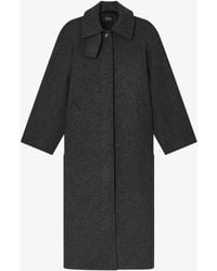 A.P.C. - A. P.c. Raglan Sleeve Coat 40 Charcoal Grey - Lyst