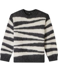 A.P.C. - Heather Charcoal Gray - Lyst