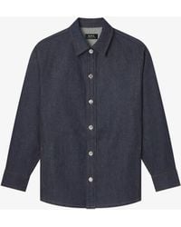 A.P.C. - A. P.c. Japanese Denim Jacket Womens Xs Indigo - Lyst