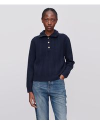 A.P.C. - A. P.c. Women's Thea Sweater Size: Extra Small In Dark Navy Blue - Lyst