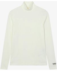 A.P.C. - A. P.c. Karrie T-shirt Xs Ivory - Lyst