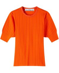 A.P.C. - A. P.c. Women's Weiss Sweater Size: Extra Small In Orange - Lyst