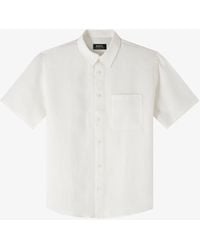 A.P.C. - A. P.c. Bellini Logo Short-sleeve Shirt Xs Off White - Lyst