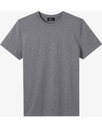 A.P.C. - A. P.c. Jimmy T-shirt M Light Grey - Lyst
