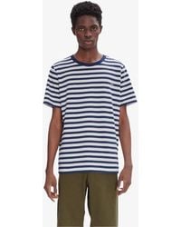 A.P.C. - Standard A. P.c. Brodé T-shirt S Dark Navy Blue - Lyst