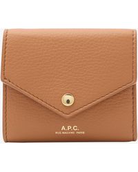 A.P.C. - A. P.c. Envelope Coin Purse One Size Camel - Lyst