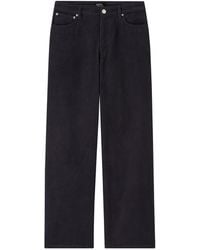 A.P.C. - A. P.c. Women's Elisabeth Zippé Jeans Size: 25 In Dark Navy - Lyst