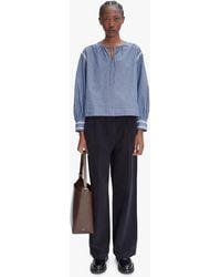 A.P.C. - A. P.c. Tressie Pants 36 Navy Blue - Lyst